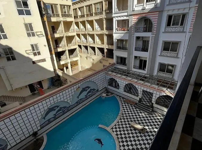 Daire Pool View Next To The Marina,sheraton Plaza 320 Hurgada